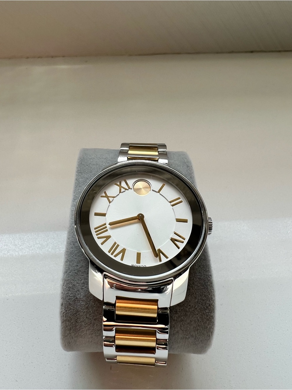 Movado Two-Tone Silver and Gold Museum Dial Watch - Picture 2 of 6